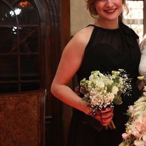 Black Bridesmaid Dress size 12 (maternity fit)